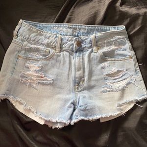 AE Light Wash Jean shorts